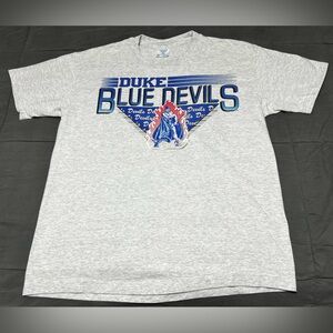 Vintage College Ware 90s Duke Blue Devils Graphic Shirt XL Single Stitch USA